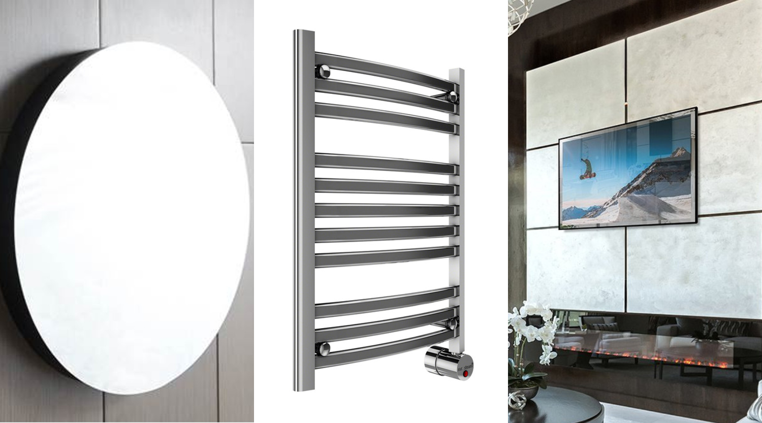 Bathroom Accessories: Towel Warmers and Lighted Mirrors by Plumbing Deals