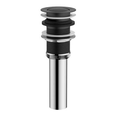 Duravit Universal Push-Pop Bathroom Sink Drain - Matte Black