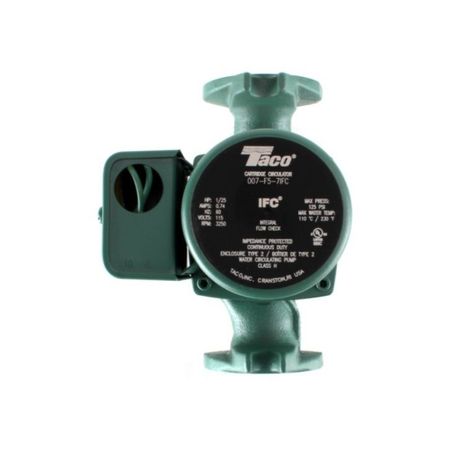 Taco 007-F5-7IFC Cast Iron Circulator with Integral Flow Check, 1/25 HP