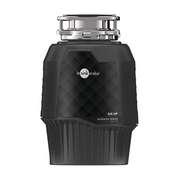 InSinkErator Pro Series garbage disposal with 3/4 HP motor, black body with quilted texture and stainless steel top collar.