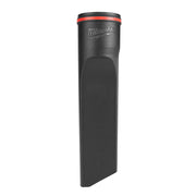 Black Milwaukee crevice tool with red band at top and flat tapered end for narrow spaces.