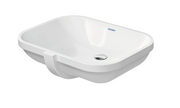 Duravit D-Code 22" Rectangular Undermount Bathroom Sink - White