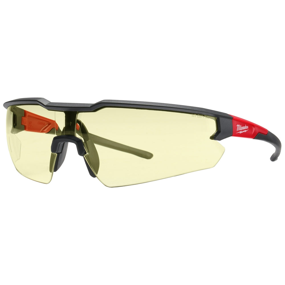 Milwaukee Tool 48-73-2101 Safety Glasses, Anti-Scratch, Yellow Lens, Black- 2 pk