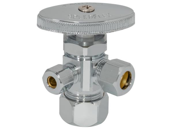 Eastman 04353LF Multi-Turn Dual Outlet Stop Valve 5/8 Inch