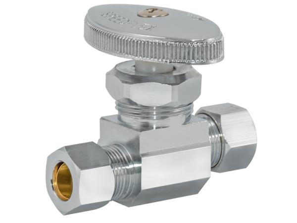 Eastman 04347LF Multi-Turn Straight Stop Valve 1/2 Inch Compression