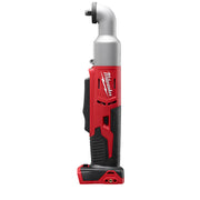 Milwaukee M18 2-speed right angle impact wrench with 3/8 in. drive, red and black cordless tool.