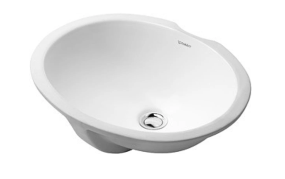 Duravit Design Classics 18-1/8" Oval Undermount Bathroom Sink - White