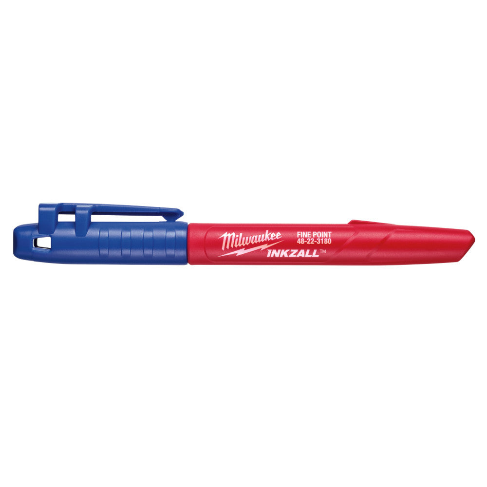 Milwaukee 48-22-3180 INKZALL Blue Fine Point Markers - 10 pack