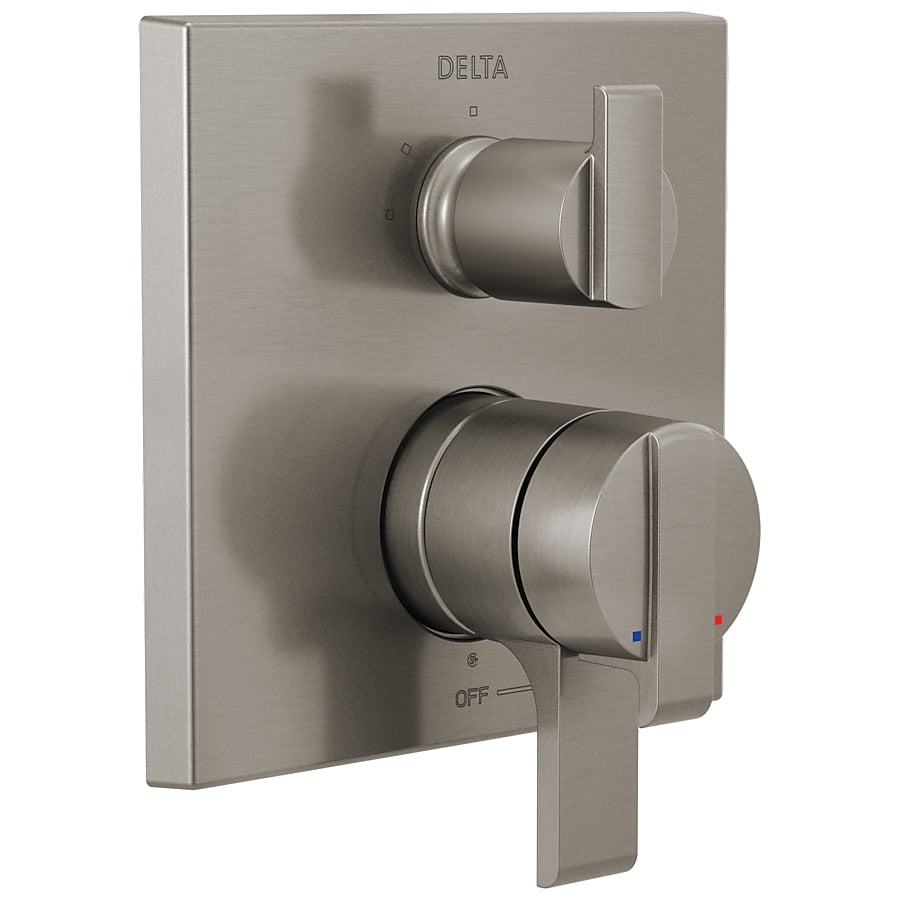 Delta Ara Angular Modern Monitor 17 Series Valve Trim with 3-Setting Integrated Diverter