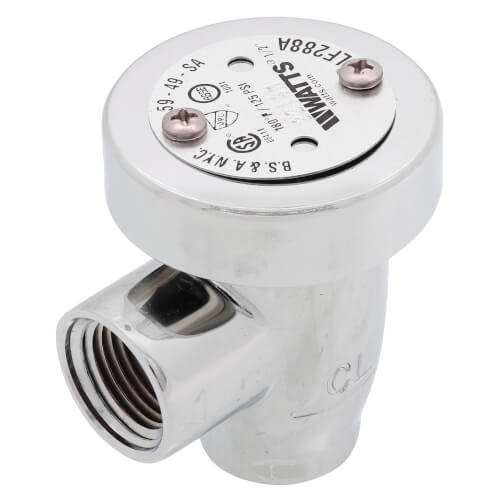 Watts LF288A Vacuum Breaker 1/2 Inch Lead Free Chrome