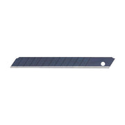 Dark gray snap blade with segmented cutting edge and mounting hole, 9mm width.