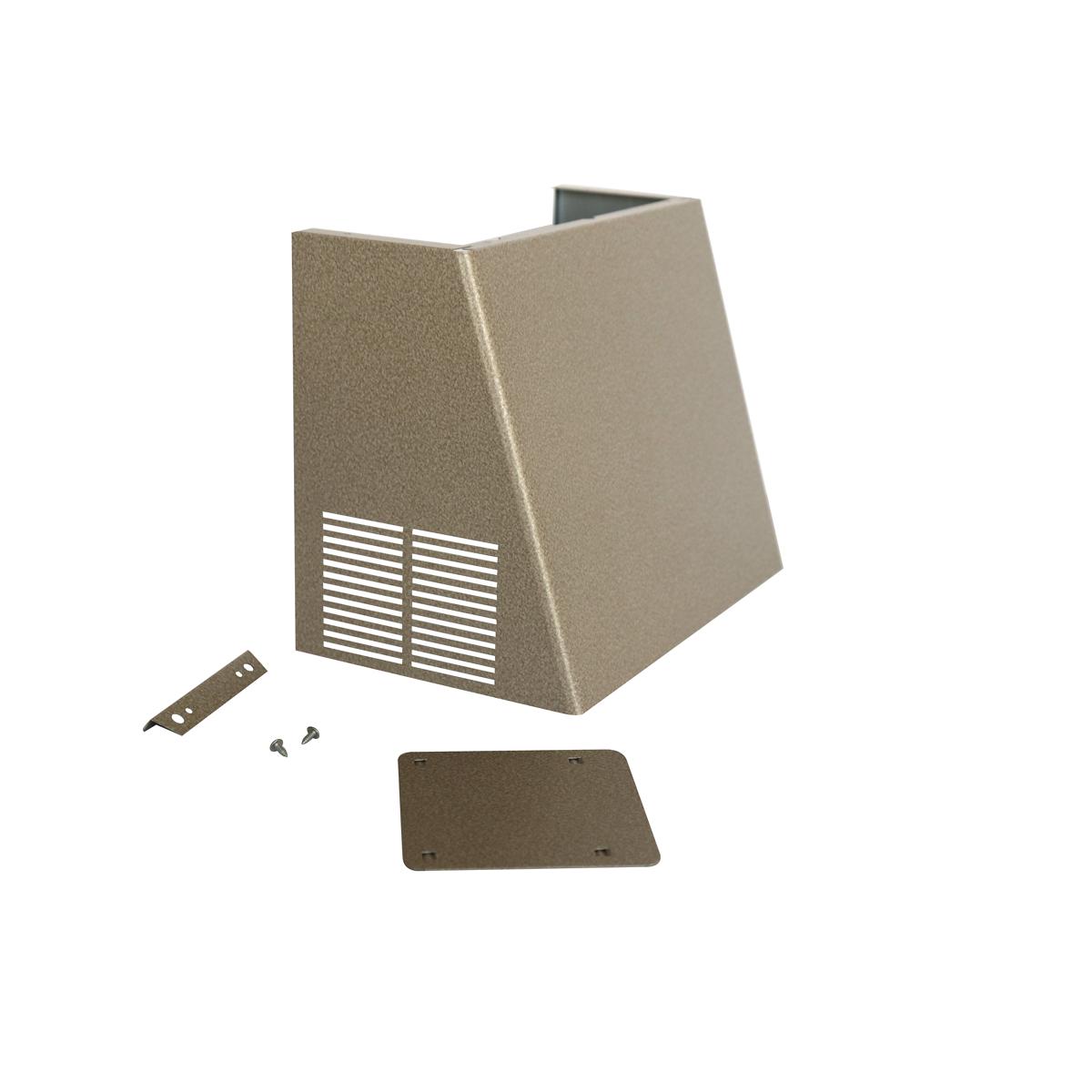 Light grey wrapper/service label kit with vented panel, mounting bracket, and fasteners for Elkay EZTL.