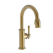 Newport Brass Chesterfield 1.8 GPM Single Hole Pull Down Bar & Prep Faucet