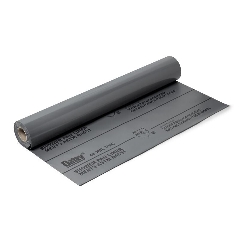 Oatey PVC Shower Pan Liner 4 ft x 50 ft 40 Mil - Gray