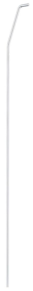 Chrome lift rod with angled elbow connector at top.
