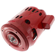 Red Bell & Gossett Series HD3 recirculating pump motor with ventilation slots and power cord attached.