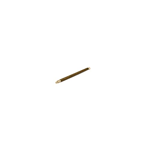 Brass threaded stem with NPT connections on both ends and tapered shank, approximately 10 inches long.