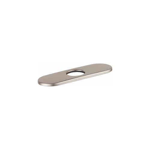 Hansgrohe 06490820 E&S Accessories Base Plate for Contemporary Single-Hole Faucets, 6" in Brushed Nickel
