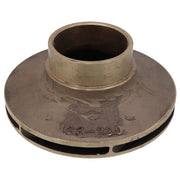 Brass impeller with 6-inch diameter, featuring a central hub and flat blade design with visible part number marking.
