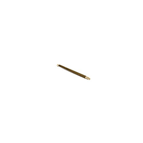 Brass threaded stem with 1/4" NPT connections on each end, approximately 10" length.