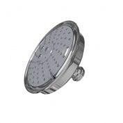 Newport Brass multifunction shower head with adjustable settings and forever brass finish.