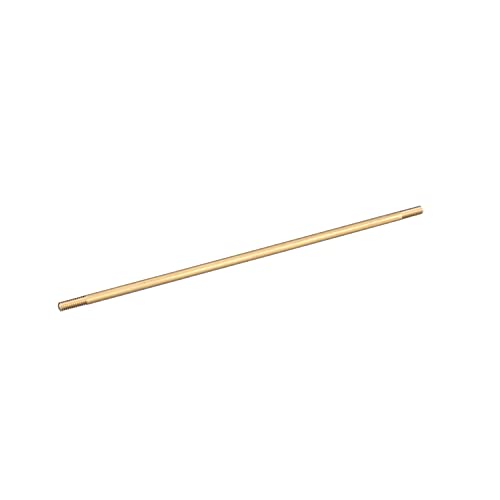 Brass threaded stem with 1/4" NPT connections on both ends, 10" long.