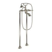 Moen Weymouth Two Handle Tub Filler with Lever Handles and Handshower in Brushed Nickel - S22110BN