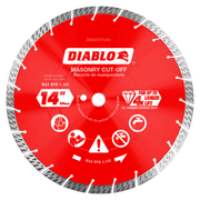 Diablo DMADST1400 14 in. Diamond Segmented Turbo Cut-Off Discs for Masonry
