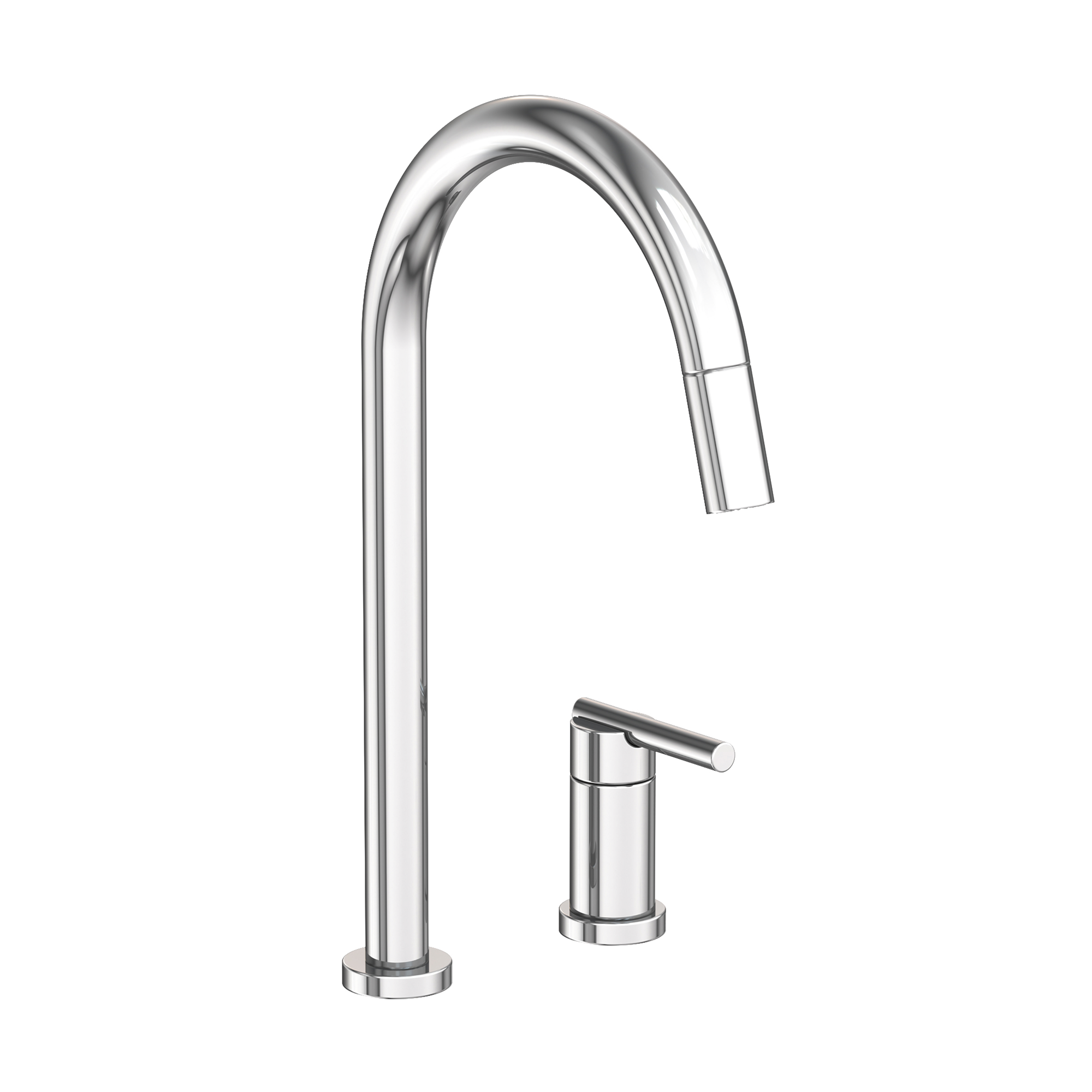 Newport Brass East Linear 1.8 GPM Widespread Pull Down Kitchen Faucet
