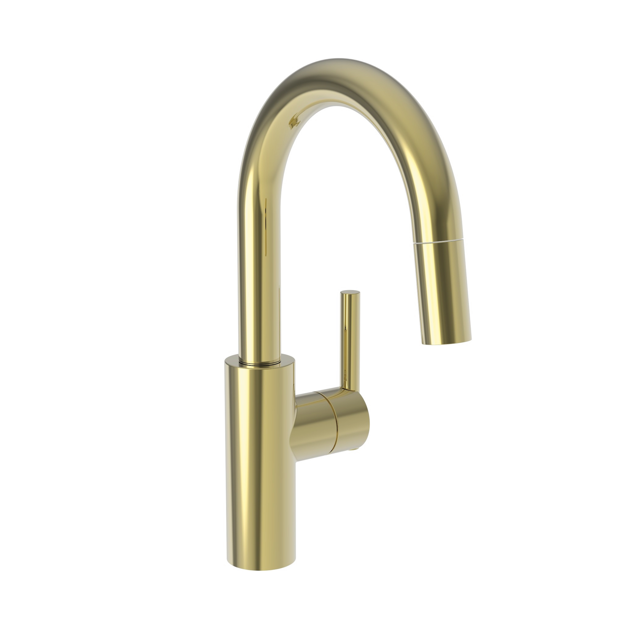 Newport Brass East Linear 1.8 GPM Single Hole Pull Down Bar & Prep Faucet