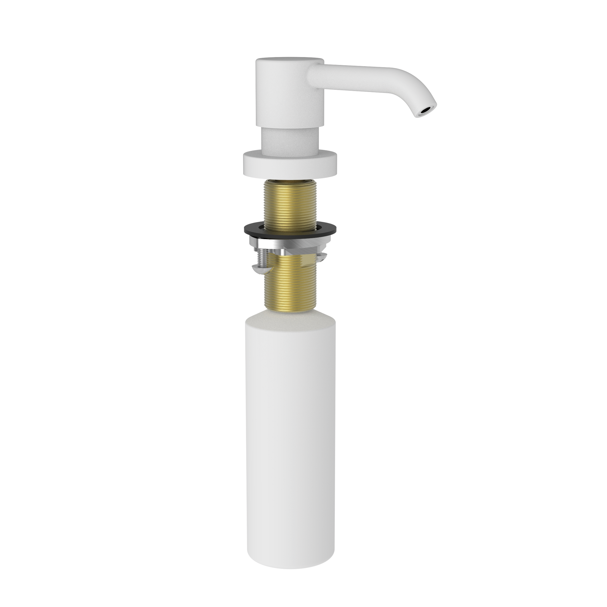 Newport Brass East Linear Deck Mounted Soap & Lotion Dispenser with 8oz Bottle