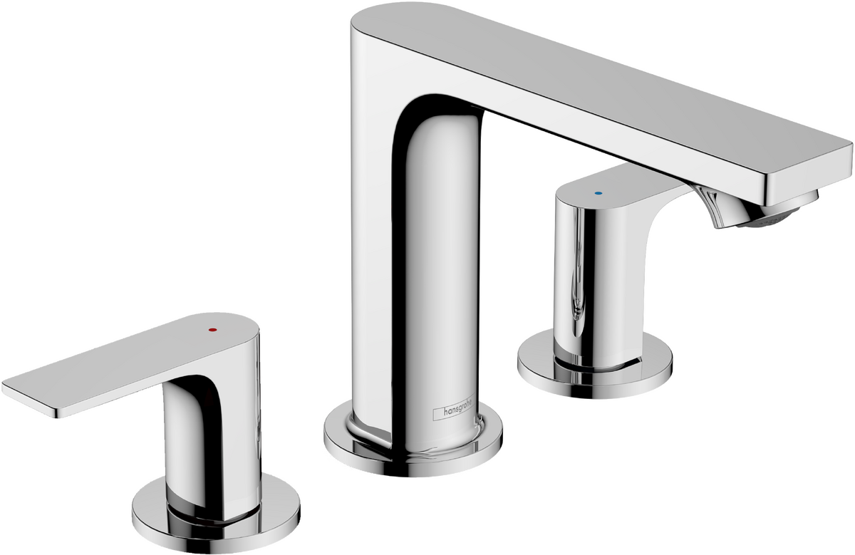 Hansgrohe Rebris E 1.2 GPM Widespread Bathroom Faucet with Pop-Up Drain