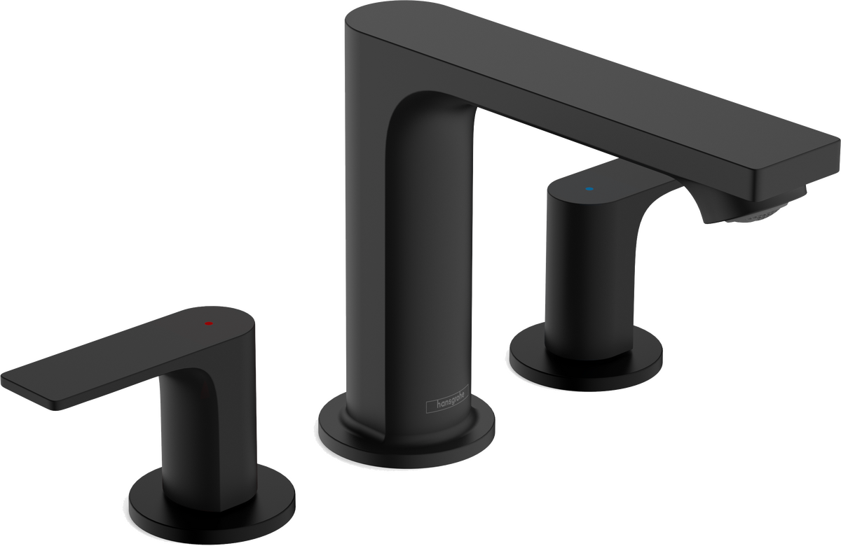 Hansgrohe Rebris E 1.2 GPM Widespread Bathroom Faucet with Pop-Up Drain