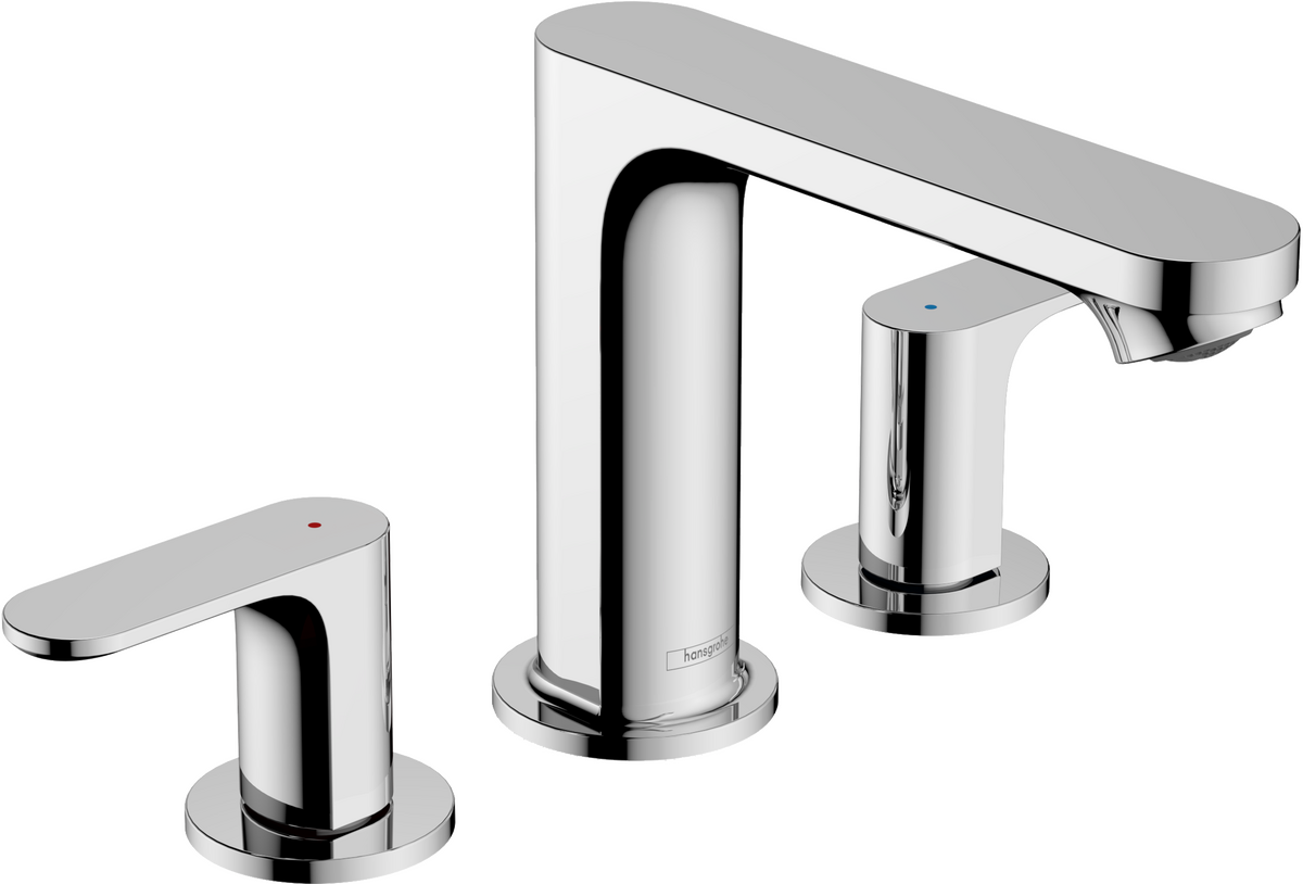 Hansgrohe Rebris S 1.2 GPM Widespread Bathroom Faucet with Pop-Up Drain