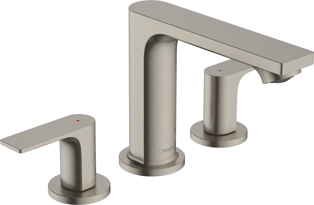 Hansgrohe Rebris E 1.2 GPM Widespread Bathroom Faucet with Pop-Up Drain
