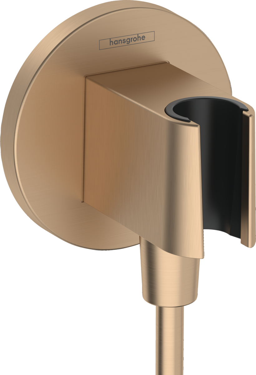 Hansgrohe FixFit S Round Wall Elbow with Handshower Holder