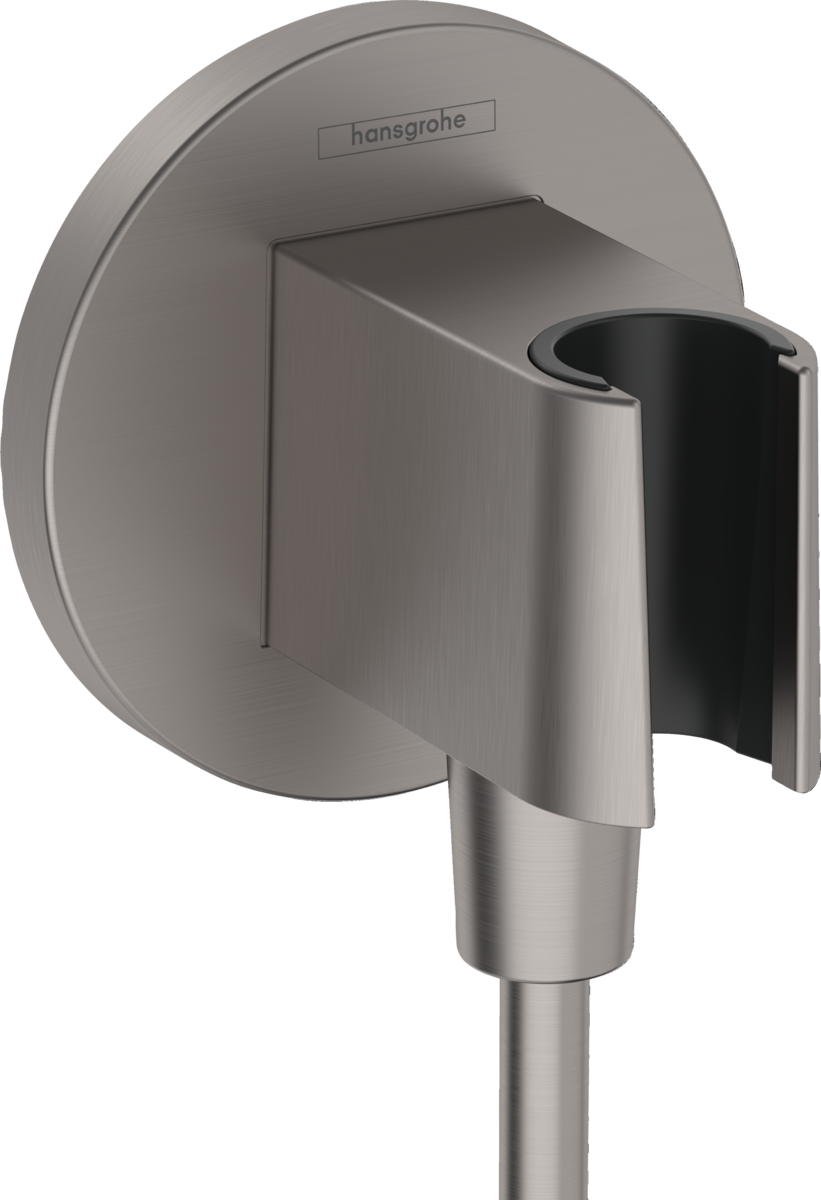 Hansgrohe FixFit S Round Wall Elbow with Handshower Holder