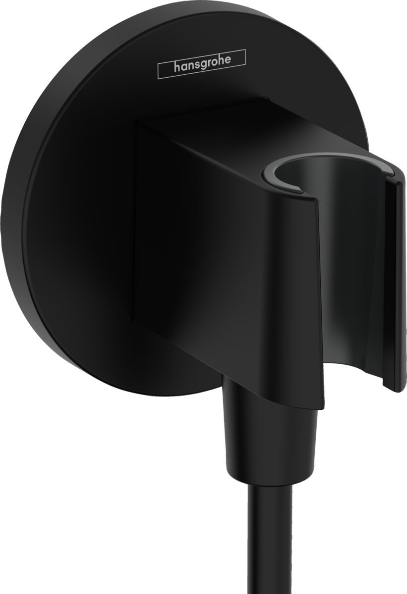 Hansgrohe FixFit S Round Wall Elbow with Handshower Holder