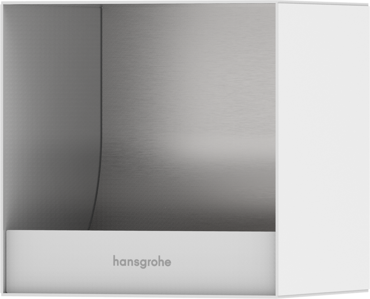 Hansgrohe XtraStoris Original Recessed, Wall-Mounted Toilet Paper Holder