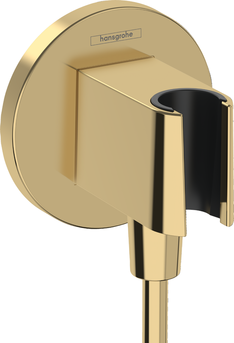 Hansgrohe FixFit S Round Wall Elbow with Handshower Holder