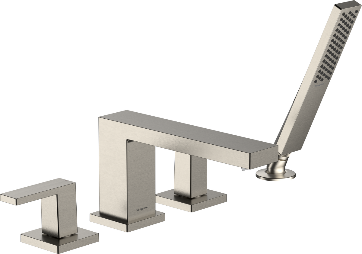 Hansgrohe Tecturis E Deck Mounted Roman Tub Filler with Diverter & Handshower