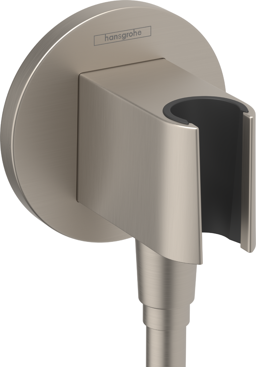 Hansgrohe FixFit S Round Wall Elbow with Handshower Holder