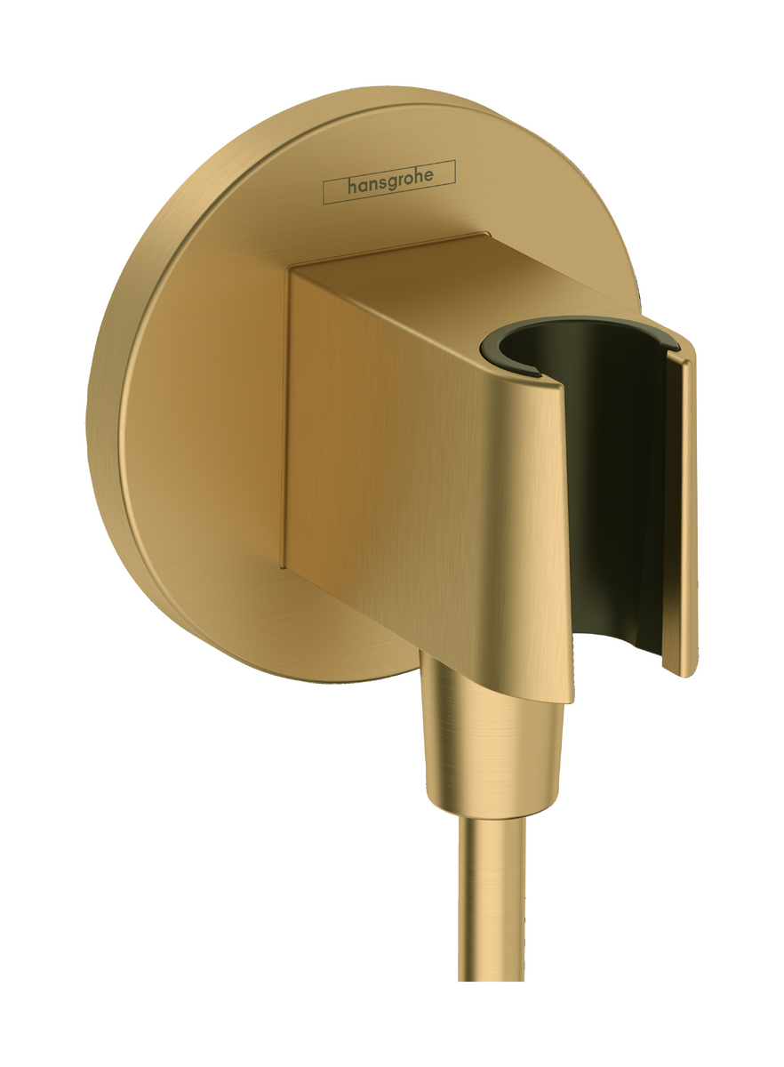 Hansgrohe FixFit S Round Wall Elbow with Handshower Holder