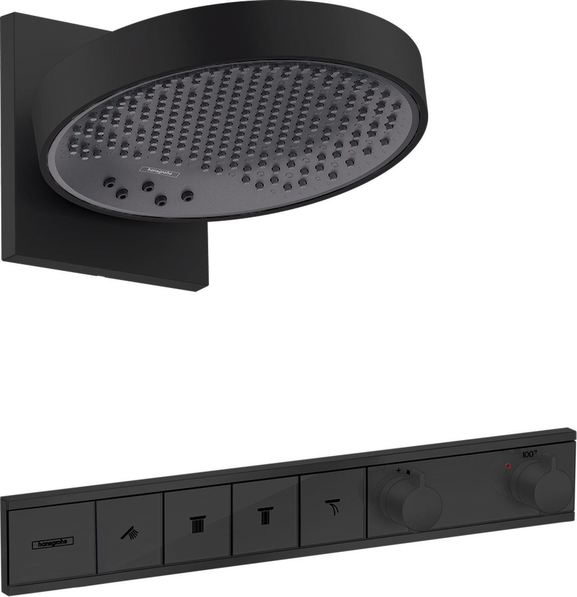Hansgrohe Rainfinity 1.75 GPM Showerhead with RainSelect Thermostatic Trim for 4 Functions