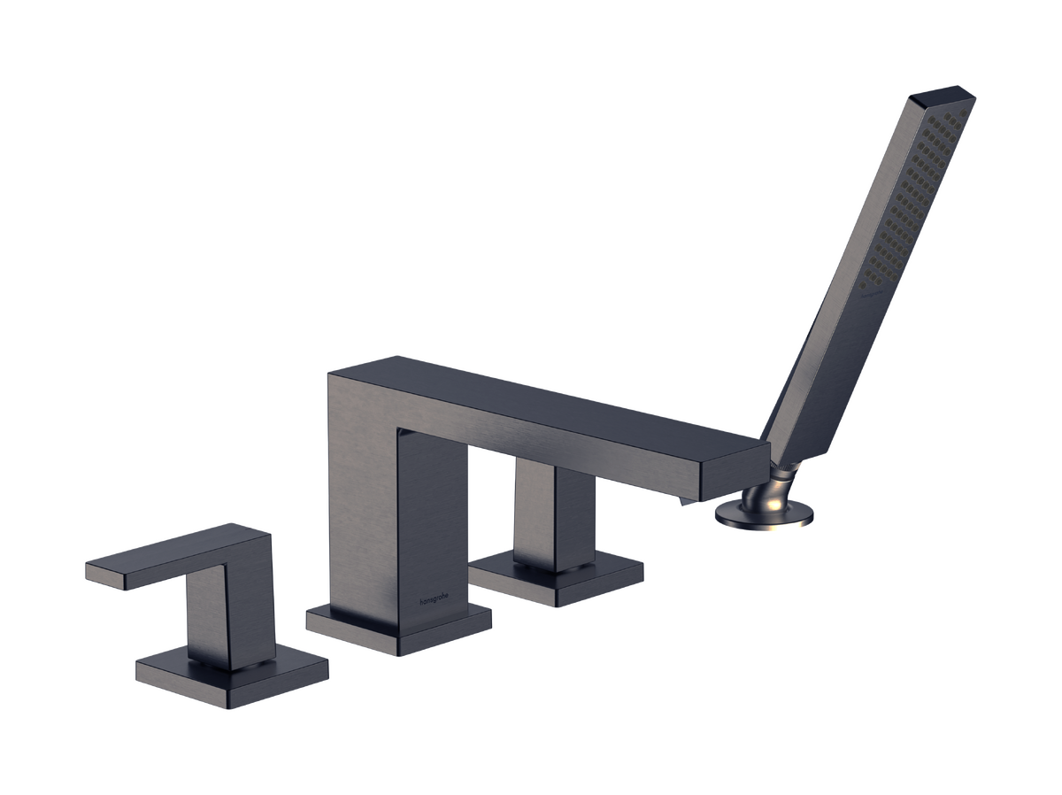 Hansgrohe Tecturis E Deck Mounted Roman Tub Filler with Diverter & Handshower