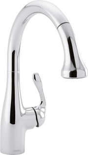 Hansgrohe 04066860 Allegro E Gourmet High Arc Kitchen Faucet, 2-Spray Pull-Down, 1.75 GPM in Steel Optic