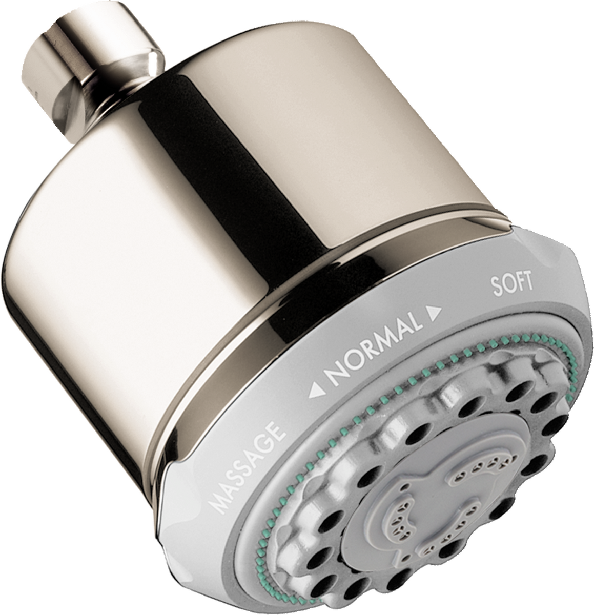 Hansgrohe 28496831 Clubmaster Shower Head 3-Jet, 2.5 GPM in Polished Nickel