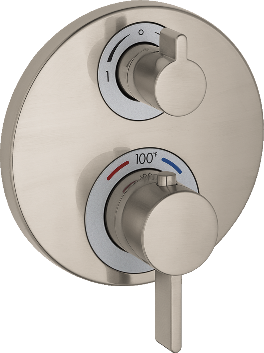 Hansgrohe Ecostat S Thermostatic Trim with Volume Control & Diverter for 2 Functions