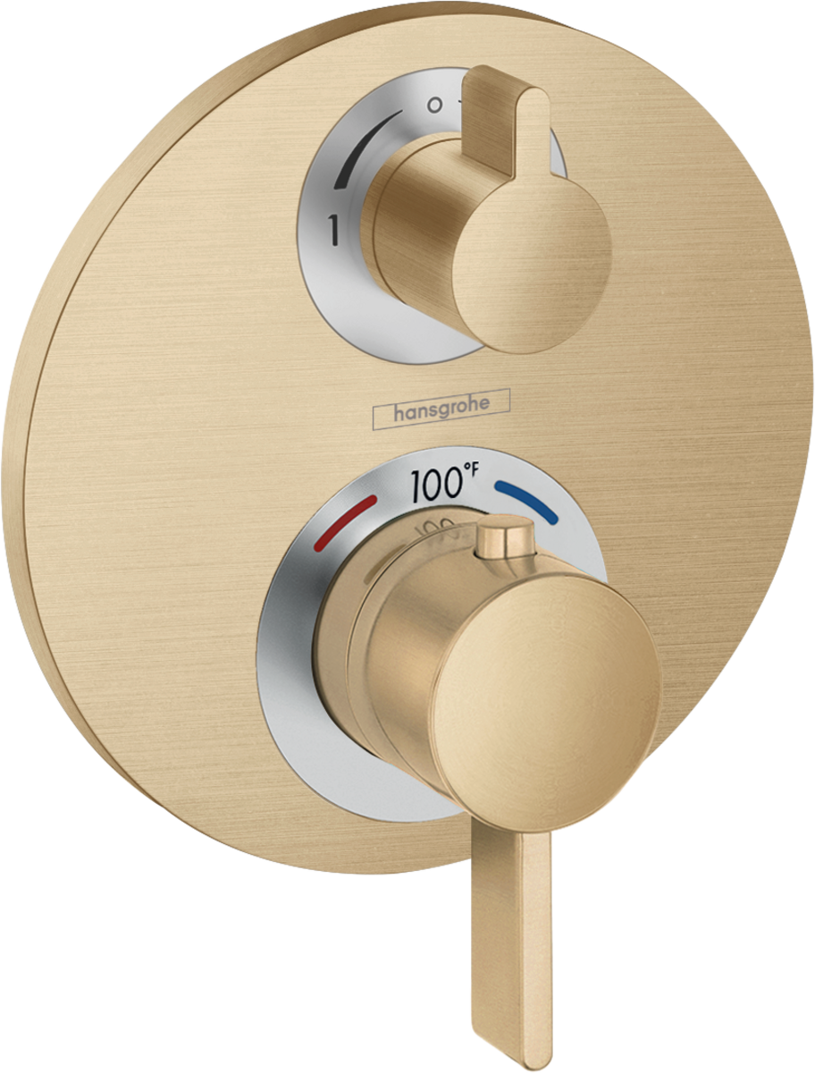 Hansgrohe Ecostat S Thermostatic Trim with Volume Control for 1 Function