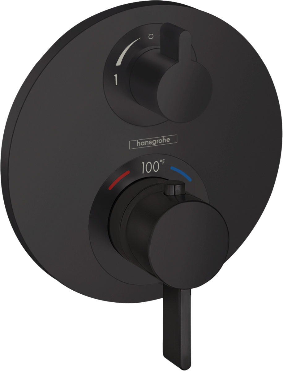 Hansgrohe Ecostat S Thermostatic Trim with Volume Control & Diverter for 2 Functions